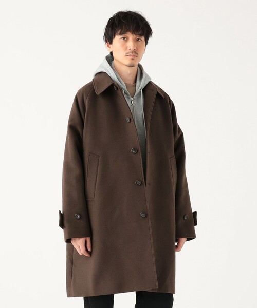 BEAMS(ビームス)の「ワイドフィット フリース ステンカラーコート(ステンカラーコート・メンズ・ブラック/ブラウン・S/M/L/XL)」の2枚目の写真