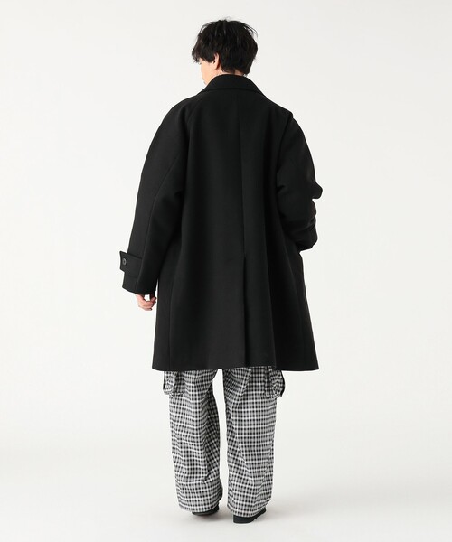 BEAMS(ビームス)の「ワイドフィット フリース ステンカラーコート(ステンカラーコート・メンズ・ブラック/ブラウン・S/M/L/XL)」の16枚目の写真