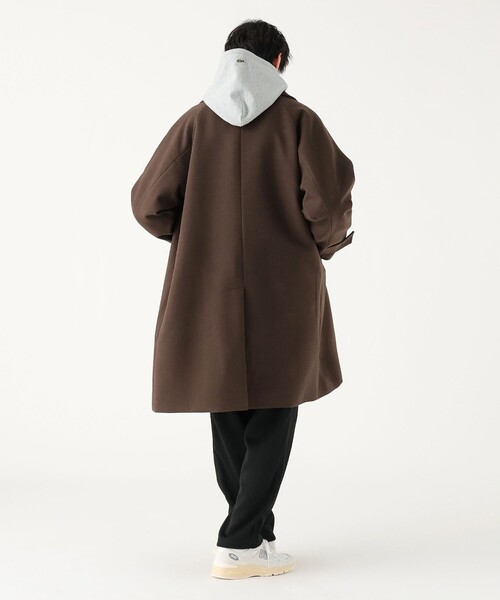 BEAMS(ビームス)の「ワイドフィット フリース ステンカラーコート(ステンカラーコート・メンズ・ブラック/ブラウン・S/M/L/XL)」の20枚目の写真