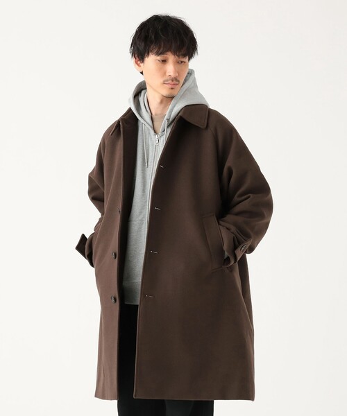 BEAMS(ビームス)の「ワイドフィット フリース ステンカラーコート(ステンカラーコート・メンズ・ブラック/ブラウン・S/M/L/XL)」の21枚目の写真