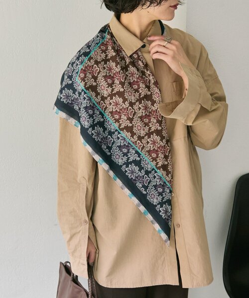 ear PAPILLONNER(イアパピヨネ)の「ビッグサイズシャツ【SUM1 STYLE(スミスタイル)】(シャツ/ブラウス・レディース・アイボリー/サンドベージュ・FREE)」の19枚目の写真