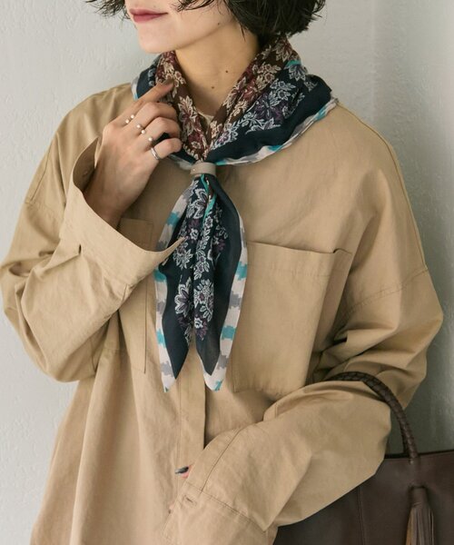 ear PAPILLONNER(イアパピヨネ)の「ビッグサイズシャツ【SUM1 STYLE(スミスタイル)】(シャツ/ブラウス・レディース・アイボリー/サンドベージュ・FREE)」の20枚目の写真