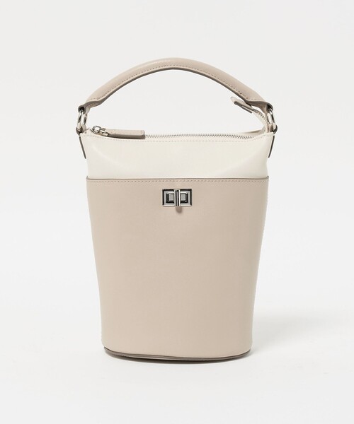 UNITED ARROWS（ユナイテッドアローズ）の「ソフト コンビ バケットバッグ（ショルダーバッグ・レディース・ダークブラウン/ナチュラル・FREE）」の16枚目の写真