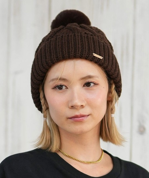 セール】RIKKA FEMME/リッカファム ビーニー ポンファーケーブル