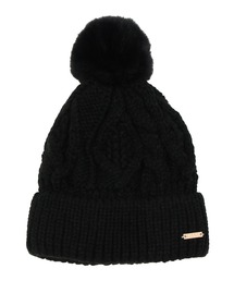 RIKKA FEMME（リッカファーム）の「RIKKA FEMME/リッカファム ビーニー ポンファーケーブル ニット帽 RFAC25FW02（ニットキャップ/ビーニー）」
