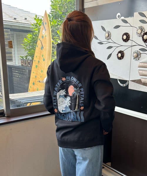 Loco Ocean(ロコオーシャン)の「バックプリント ハワイサーフ パーカー(パーカー・レディース・ピンク/ブラック/クリーム・M/L)」の17枚目の写真