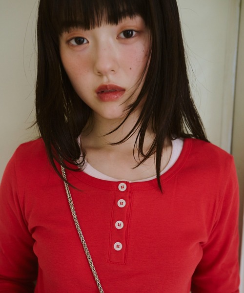 ひとえふたえパックヘンリーロンTEE common gull products. common gull products. tシャツ ひとえふたえパックヘンリーロン