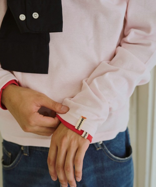 common gull products.（コモンガルプロダクツ）の「ひとえふたえパックヘンリーロンTEE（Tシャツ/カットソー・レディース・ネイビー/イエロー系/ブラック系/レッド系・SMALL/MEDIUM/LARGE）」の17枚目の写真