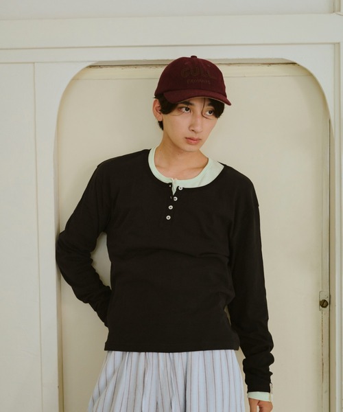 ひとえふたえパックヘンリーロンTEE common gull products. ひとえふたえパックヘンリーロンTEE（Tシャツ/カットソー