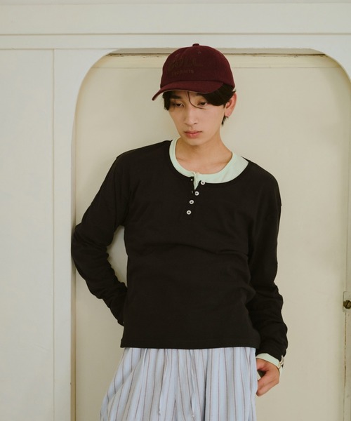 ひとえふたえパックヘンリーロンTEE common gull products. ひとえふたえパックヘンリーロンTEE（Tシャツ/カットソー