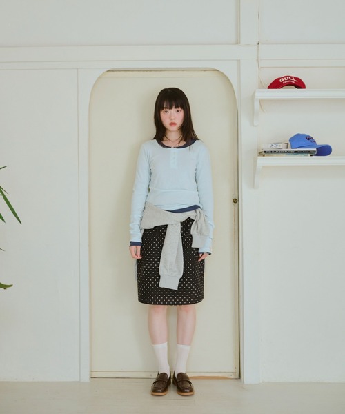 ひとえふたえパックヘンリーロンTEE common gull products. ひとえふたえパックヘンリーロンTEE（Tシャツ/カットソー