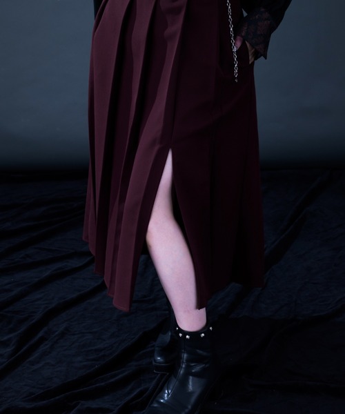 スリットミディプリーツスカート（スカート）｜Ellno de Mavie