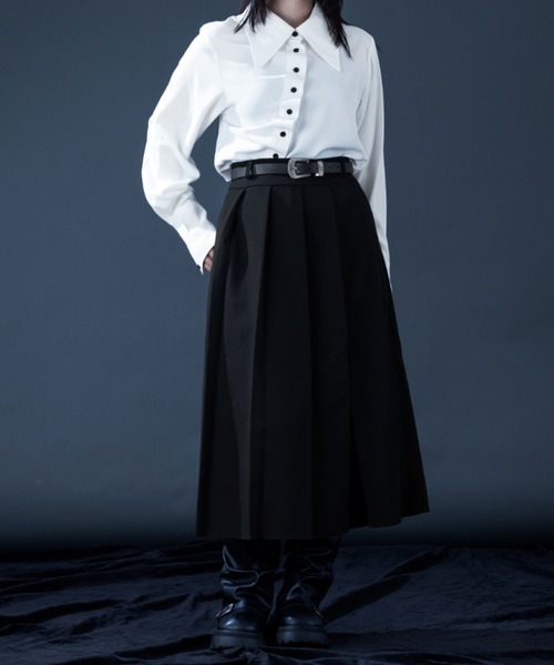 スリットミディプリーツスカート（スカート）｜Ellno de Mavie