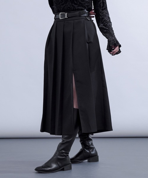 スリットミディプリーツスカート（スカート）｜Ellno de Mavie