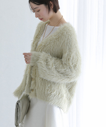 La TOTALITE | 【洗える】フェザーヤーンカーディガン(カーディガン/ボレロ)