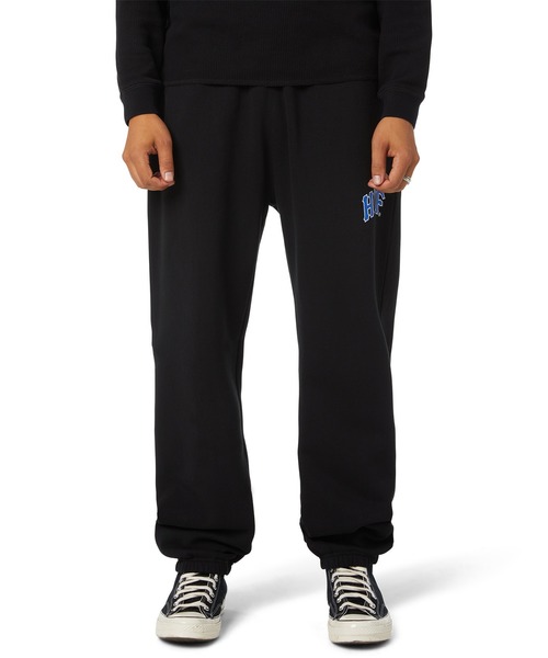HUF 黒 スウェットパンツ ARCH FLEECE PANT（スウェットパンツ）｜HUF（ハフ）の