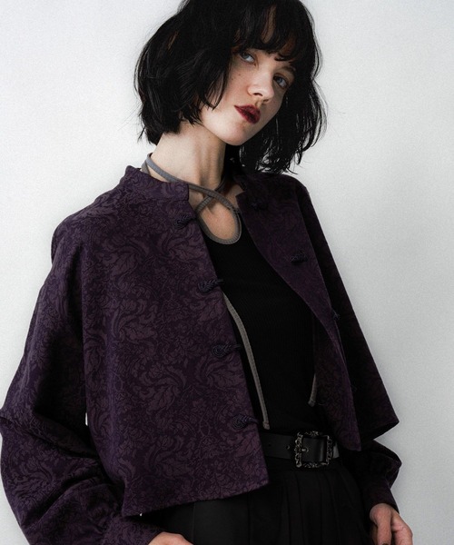 セール】VINTAGEジャガードチャイナショートシャツ(HARE)（シャツ