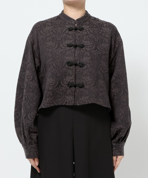 セール】VINTAGEジャガードチャイナショートシャツ(HARE)（シャツ