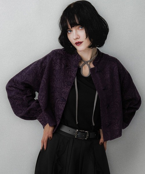 VINTAGEジャガードチャイナショートシャツ(HARE)（シャツ/ブラウス