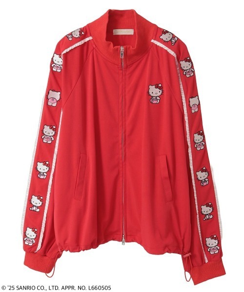 Candy Stripper（キャンディストリッパー）の「【HELLO KITTY】LINGERIE JERSEY ブルゾン（ブルゾン・レディース・ブラック/ピンク/レッド・FREE）」の3枚目の写真