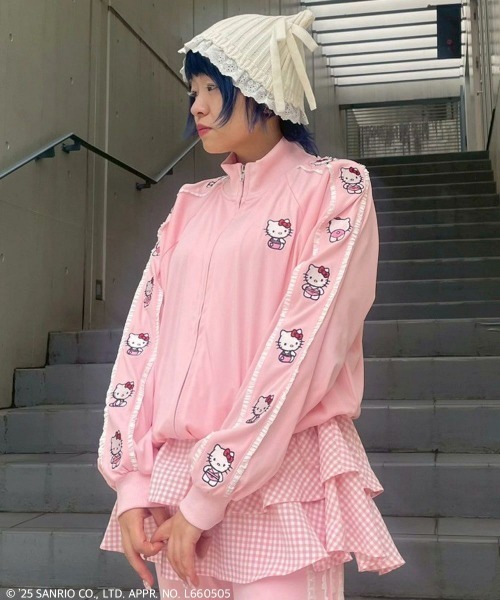 セール】【HELLO KITTY】LINGERIE JERSEY ブルゾン（ブルゾン）｜Candy