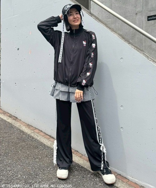 セール】【HELLO KITTY】LINGERIE JERSEY ブルゾン（ブルゾン）｜Candy