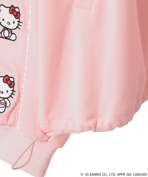 Candy Stripper（キャンディストリッパー）の「【HELLO KITTY】LINGERIE JERSEY ブルゾン（ブルゾン・レディース・ブラック/ピンク/レッド・FREE）」の17枚目の写真