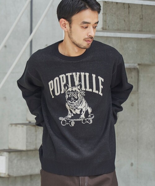 セール】ドッグジャガードニットプルオーバー（ニット/セーター