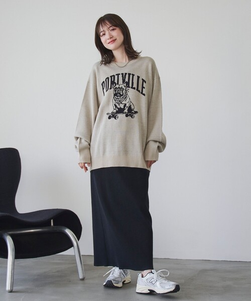 coen（コーエン）の「ドッグジャガードニットプルオーバー（ニット/セーター・メンズ・ワインレッド/ナチュラル/ブラック・XL/L/M/S）」の11枚目の写真