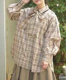 バイカラー」に該当するシャツ/ブラウス（リボン）ファッション通販