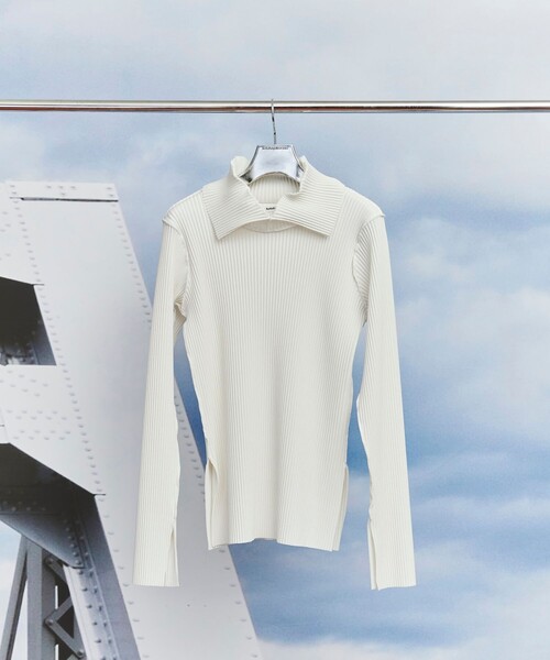 トップス kotohayokozawa CRISP HIGH NECK TOP - kotohayokozawa (コトハヨコザワ) - tops