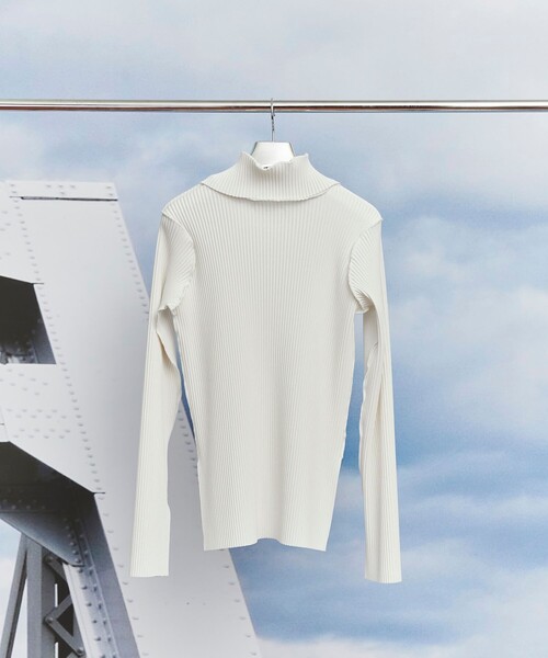 kotohayokozawa/コトハヨコザワ】CRISP HIGH NECK TOP（Tシャツ