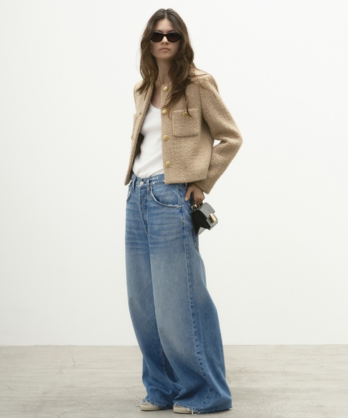 rino1017　Tweed ブレザー 1 Tweed ブレザー 1（ノーカラージャケット）｜Deuxieme Classe