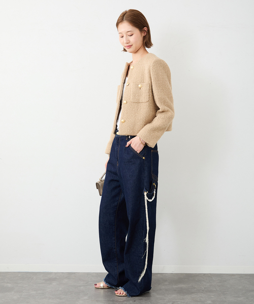 Tweed ブレザー 1（ノーカラージャケット）｜Deuxieme Classe