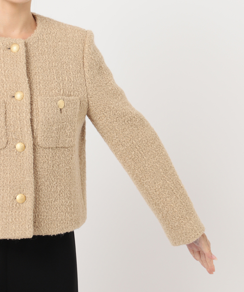Tweed ブレザー 1（ノーカラージャケット）｜Deuxieme Classe