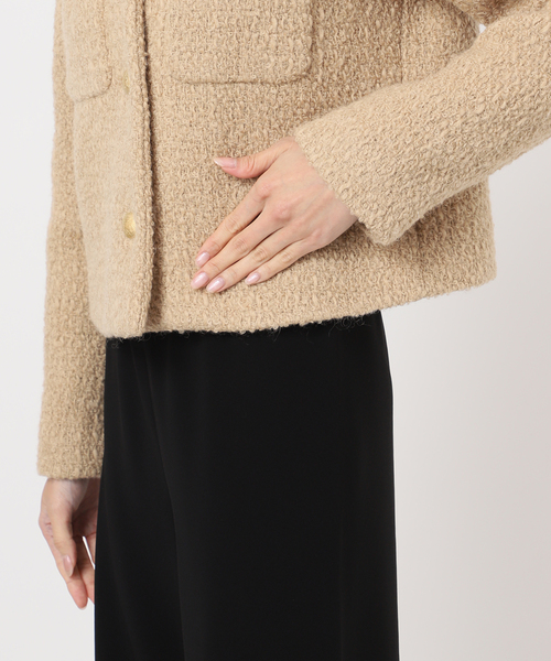 Deuxieme Classe Tweed ブレザー 1 Tweed ブレザー 1（ノーカラージャケット）｜Deuxieme Classe