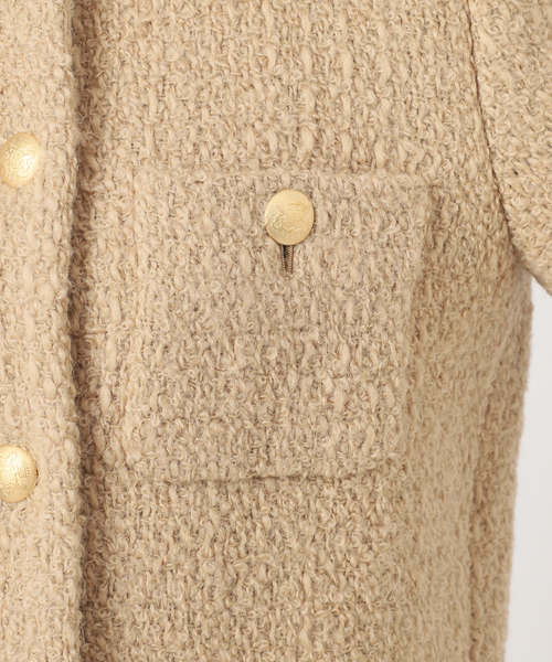 Deuxieme Classe Tweed ブレザー 1 Tweed ブレザー 1（ノーカラージャケット）｜Deuxieme Classe