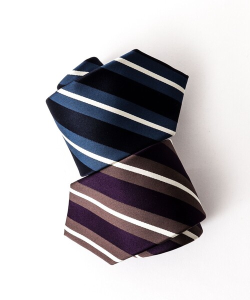 NOLLEY’S（ノーリーズ）の「クレリックレギュラーストライプネクタイ 25AWコレクション（ネクタイ・メンズ・パープル系その他/ブルー系その他6・FREE）」の19枚目の写真