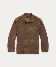 新品未使用　ダブルアールエル　長袖シャツ S ブラウン系　チンストラップ　ツイル 三越伊勢丹 | DOUBLE RL RALPH LAUREN/ダブル アール エル