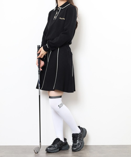 CECIL McBEE（セシルマクビー）の「KINIT POLO（ニット/セーター・レディース・ホワイト/ブラック・1(S)/2(M)）」の12枚目の写真