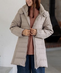 BELLUNA PLUS（ベルーナ）の「細見え！フレンチダウン使いロング丈コート（その他アウター）」