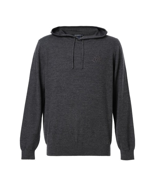 セール】MEN エクストラファインメリノウール ニットフーディー