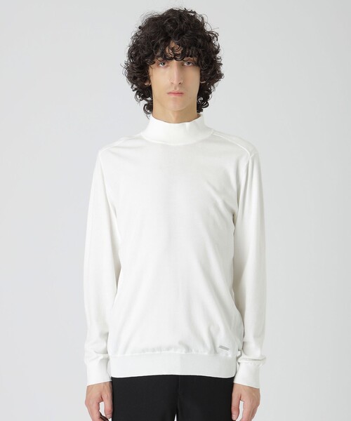 BLACK LABEL CRESTBRIDGE(ブラックレーベル・クレストブリッジ)の「ヴィスコンフィーハイネックニット(ニット/セーター・メンズ・ブルー/オレンジ系その他3/ブラック/パープル系その他2/ホワイト系その他/オフホワイト・XL/M/L)」の2枚目の写真