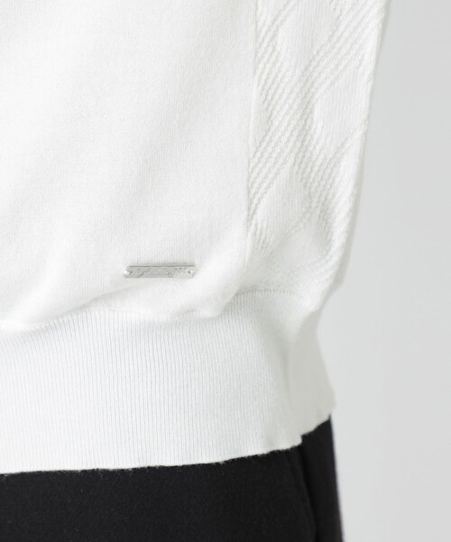 BLACK LABEL CRESTBRIDGE(ブラックレーベル・クレストブリッジ)の「ヴィスコンフィーハイネックニット(ニット/セーター・メンズ・ブルー/オレンジ系その他3/ブラック/パープル系その他2/ホワイト系その他/オフホワイト・XL/M/L)」の10枚目の写真