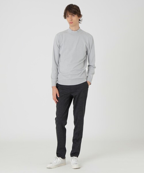 BLACK LABEL CRESTBRIDGE(ブラックレーベル・クレストブリッジ)の「ヴィスコンフィーハイネックニット(ニット/セーター・メンズ・ブルー/オレンジ系その他3/ブラック/パープル系その他2/ホワイト系その他/オフホワイト・XL/M/L)」の12枚目の写真