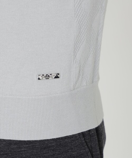 BLACK LABEL CRESTBRIDGE(ブラックレーベル・クレストブリッジ)の「ヴィスコンフィーハイネックニット(ニット/セーター・メンズ・ブルー/オレンジ系その他3/ブラック/パープル系その他2/ホワイト系その他/オフホワイト・XL/M/L)」の15枚目の写真