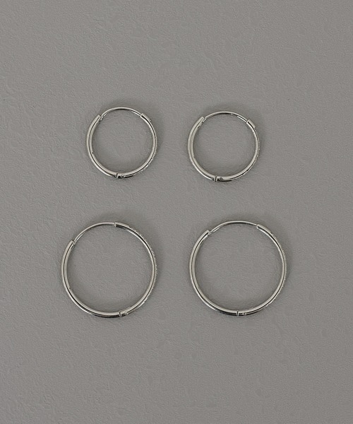 ORLEAN(オルレアン)の「【ORLEAN】ビジューハーフエタニティフープピアス ストーン 10mm 15mm(ピアス(両耳用)・レディース・シルバー系1/ゴールド/ゴールド系1/シルバー・フリー)」の22枚目の写真