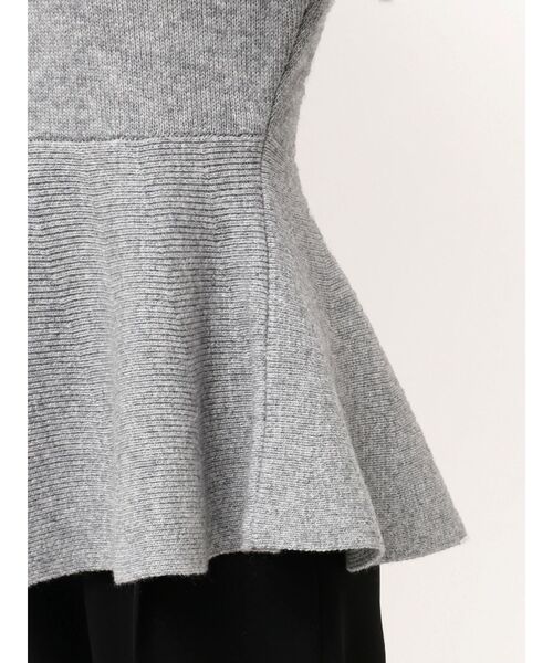 ショルダーフリルペプラムニット（ニット/セーター）｜ELENDEEK