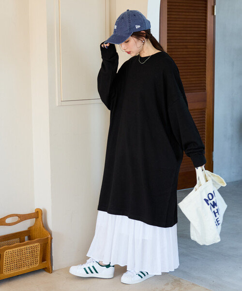 FREAK'S STORE（フリークスストア）の「限定展開　ニット ミニ ワンピース（ワンピース・レディース・ブラック/杢グレー/ベージュ/ネイビー/ダークブラウン/レッド・ﾌﾘ-）」の15枚目の写真