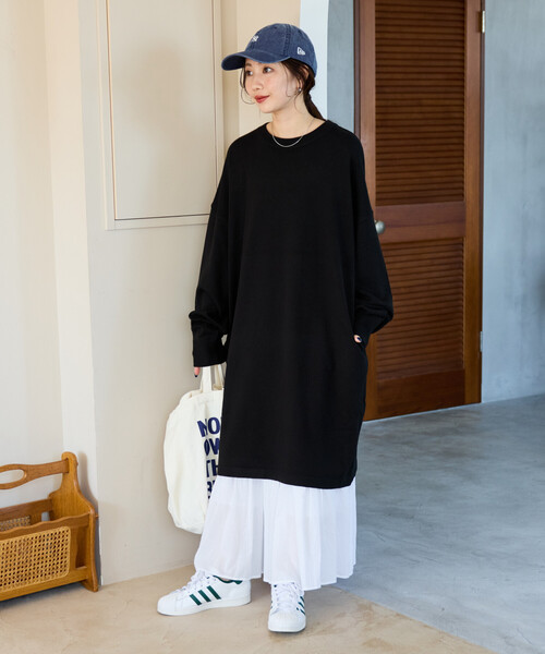 FREAK'S STORE（フリークスストア）の「限定展開　ニット ミニ ワンピース（ワンピース・レディース・ブラック/杢グレー/ベージュ/ネイビー/ダークブラウン/レッド・ﾌﾘ-）」の17枚目の写真